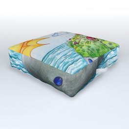 whale island Outdoor Floor Cushion