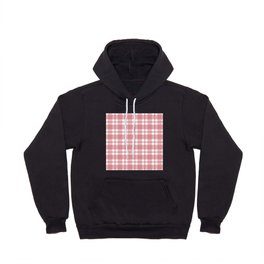 Gingham, pink and white Hoody