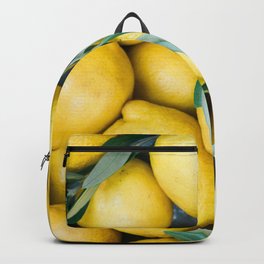 Lemons & Olive branches | Italian lifestyle | Travel photography food wall art print Backpack