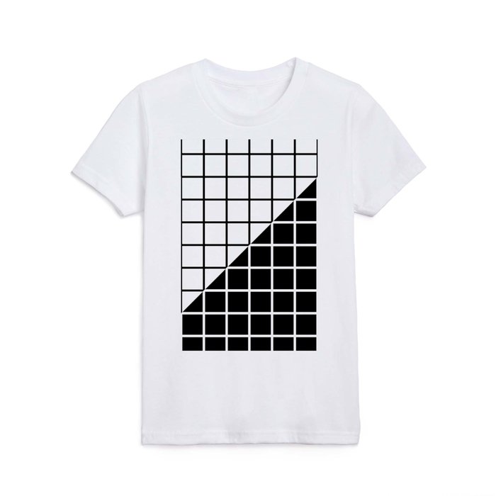 VAPOR-WAVE (BLACK-WHITE) Kids T Shirt