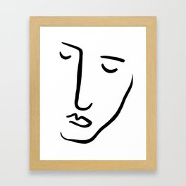 Face Abstract Framed Art Print