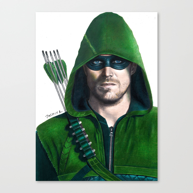 Greenarrow Fanart Canvas Print By Jasminasusakprints Society6