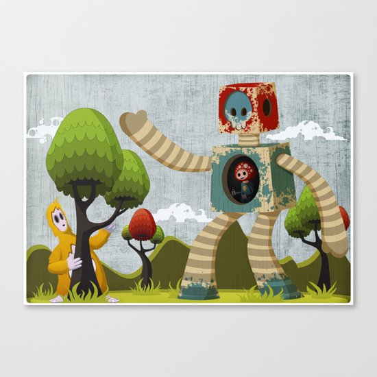 Woody Mecha Canvas Print