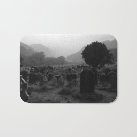Foggy Graveyard... | Halloween Art | Bath Mat
