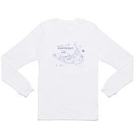 Nantucket Map Long Sleeve T Shirt