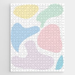 19  Abstract Shapes Pastel Background 220729 Valourine Design Jigsaw Puzzle