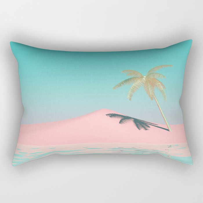 Palm Tree Oasis Rectangular Pillow