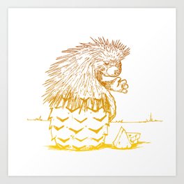 porcupineapple Art Print