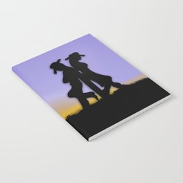 Western Cowboy and Cowgirl on the Range Notebook