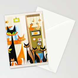 Adorable Atomic Cat Series #13 Stationery Card