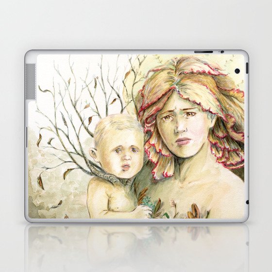 Mother Earth to her child Laptop & iPad Skin