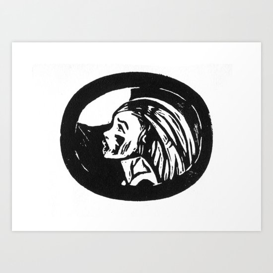 cry to the moon Art Print