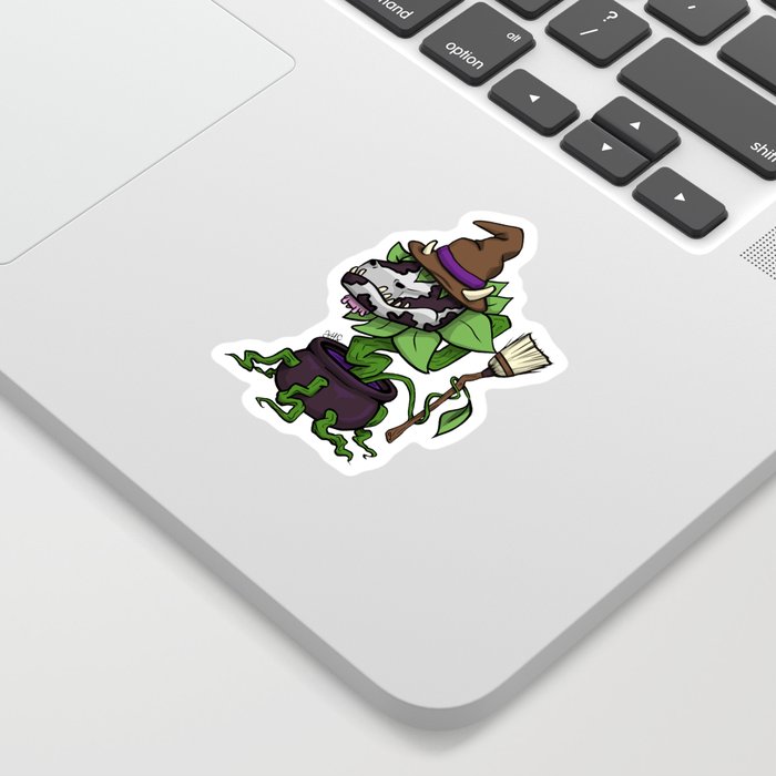 Witchy Cow Plant Sticker