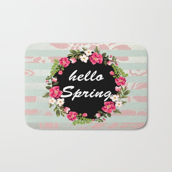 HELLO SPRING Bath Mat