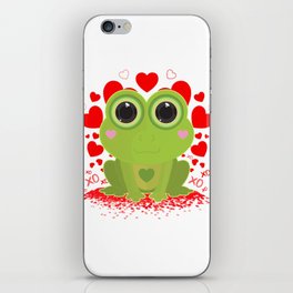 Valentine's Day Frog iPhone Skin