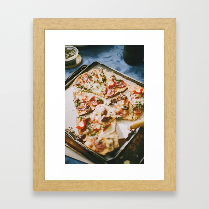 Wood Fired Pizza Framed Art Print
