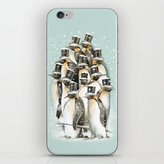 A Gathering in the Snow iPhone & iPod Skin