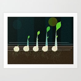 music seeds Art Print | Digital, Illustration, Music, Pop Surrealism 