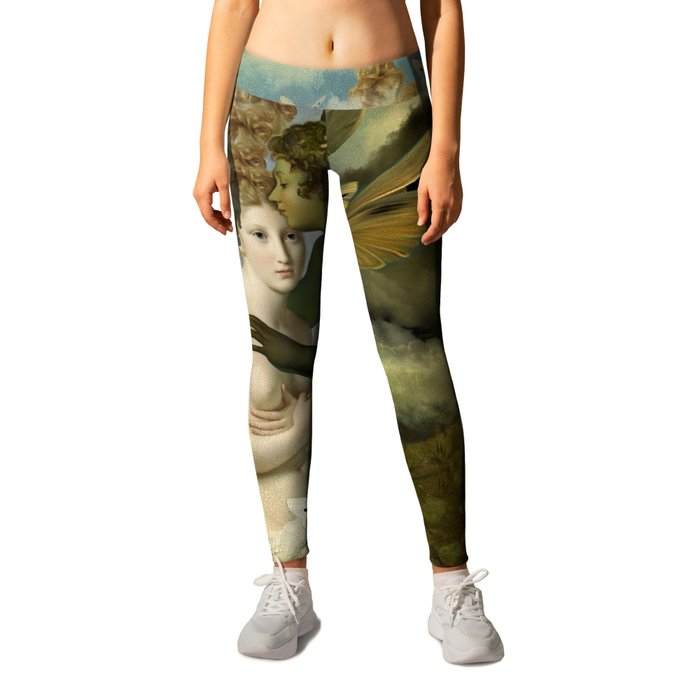 "The body, the soul and the garden of love" Leggings