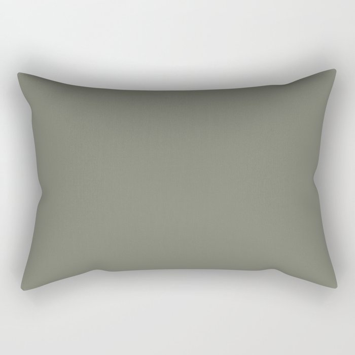 Aged Olive Green Solid Color Pairs Dutch Boys 2022 Popular Hue Wild Basil 424-5DB - Getaway Palette Rectangular Pillow