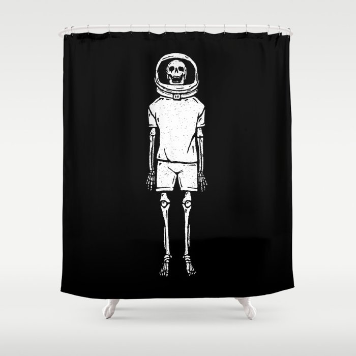 Skeleton want to be Asronaut Shower Curtain