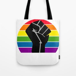 LGBT & BLM Pride Fist Tote Bag