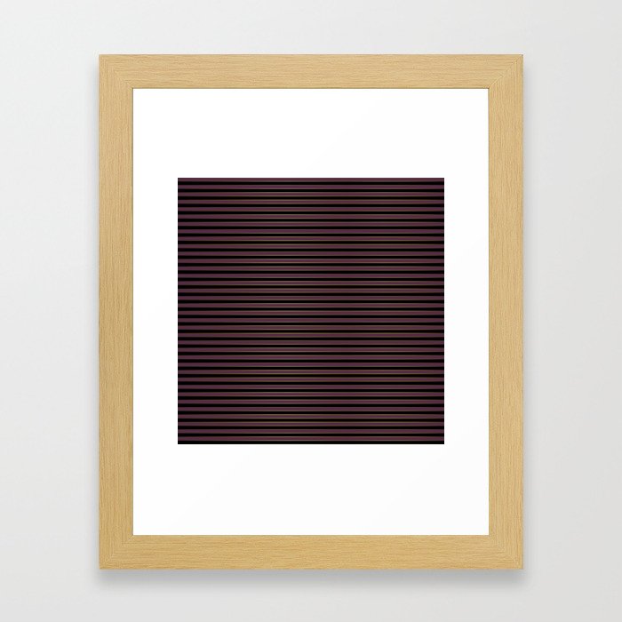 Thin Gold Pinstripe on Royal Purple and Black Framed Art Print
