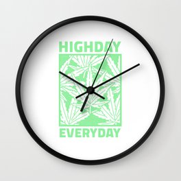 Smoke Weed Wall Clocks Society6