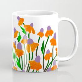 Pretty Orange Blooms Mug