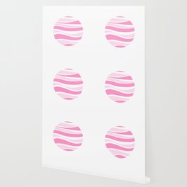 Deep Sea - Pink Abstract Minimalistic Art Design Pattern Wallpaper