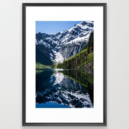 Goat Lake Mountain Lake Washington Framed Art Print