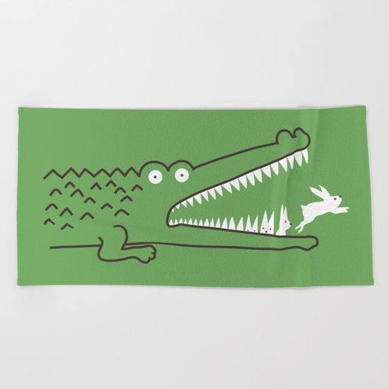 Mr. Croc's Nightmare Beach Towel
