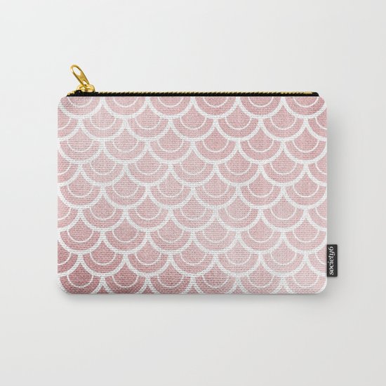 Simply Mermaid in Rose Gold Sunset Carry-All Pouch
