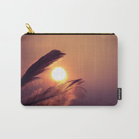 Sunset Feathers Carry-All Pouch