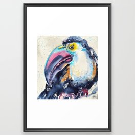 Blue toucan Framed Art Print