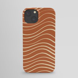 Rust Line Art iPhone Case