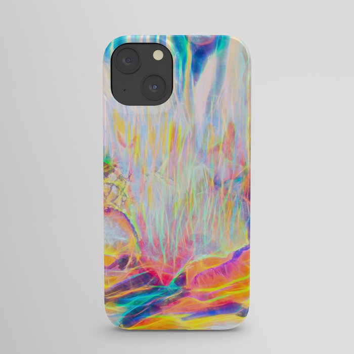 Neon Bright Abstract Artwork #4 iPhone Case