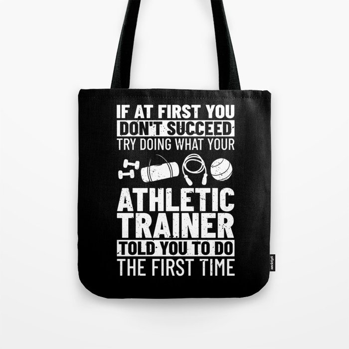 Athletic Trainer Coach Training Program Sport Tote Bag
