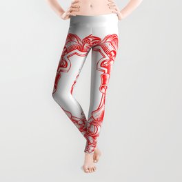 Unique Ornamental Design initial "A" superb typography of 140 Years ago Leggings