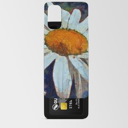 Marguerite Daisy with Winged Insects Floral Art Android Card Case