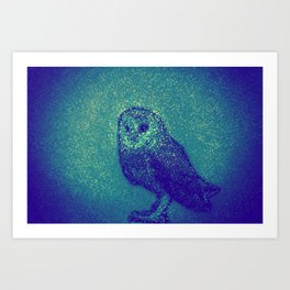 Owl ... Art Print