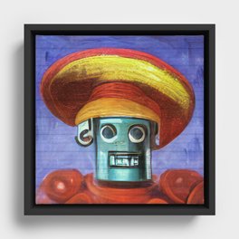 Mexican robot AI painting Framed Canvas