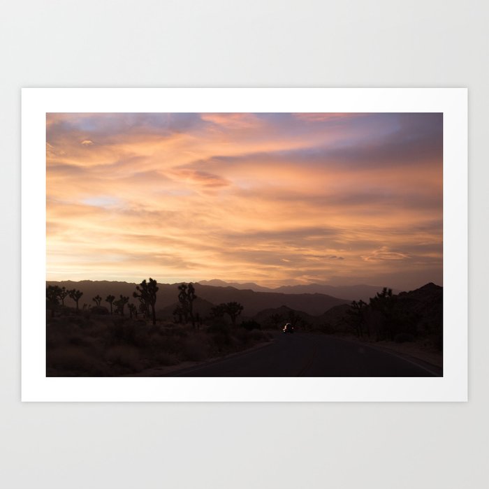 More California / Joshua Tree Sunset Art Print