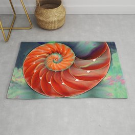 Nautilus Shell - Nature's Perfection by Sharon Cummings Rug