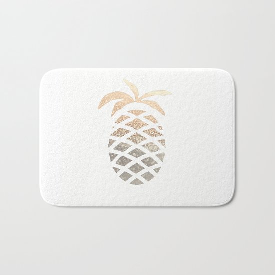 GOLD PINEAPPLE Bath Mat
