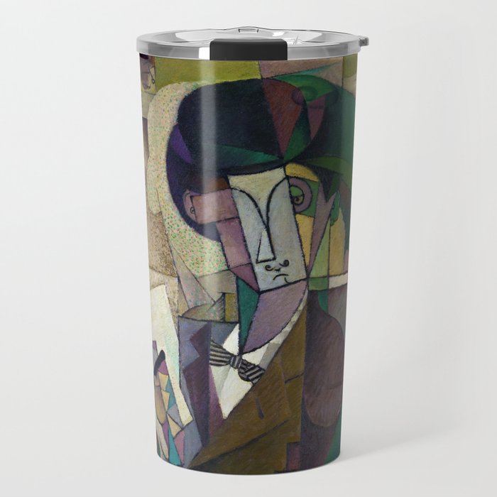 Young Man with a Fountain Pen by Diego Rivera (1914) Travel Mug