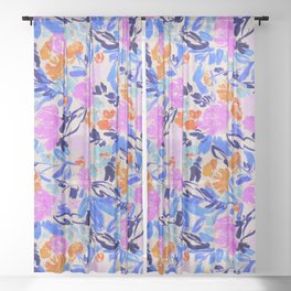 Electric Bloom Sheer Curtain