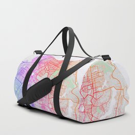 Fortaleza City Map of Ceara, Brazil - Colorful Duffle Bag