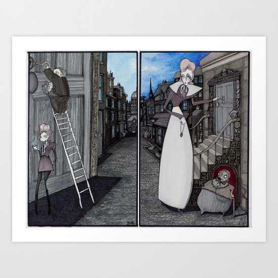 "Us and Them" Print Art Print