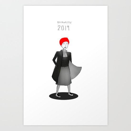 Meekakitty 2019 Art Print